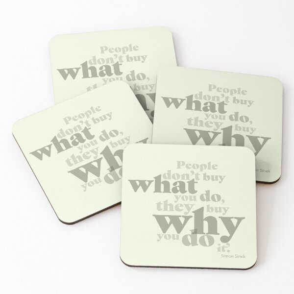 Item preview, people don't buy what you do, they buy why you do it designed and sold by prismatic paper co.