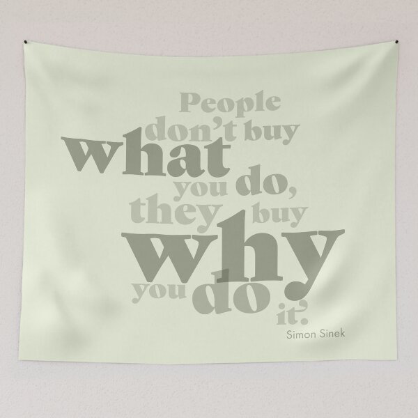 Item preview, people don't buy what you do, they buy why you do it designed and sold by prismatic paper co.