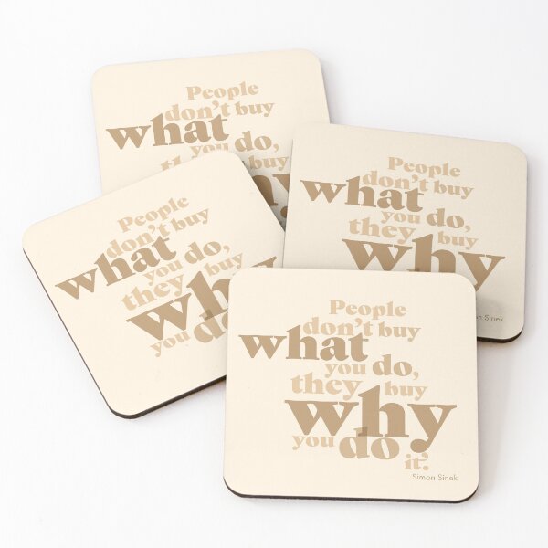 Item preview, people don't buy what you do, they buy why you do it designed and sold by prismatic paper co.