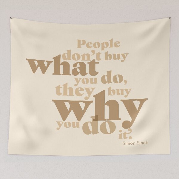 Item preview, people don't buy what you do, they buy why you do it designed and sold by prismatic paper co.