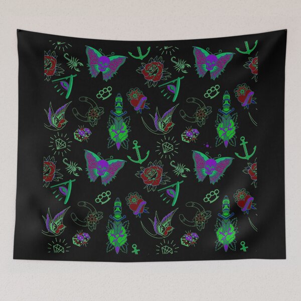 Item preview, Neon tattoo flash  designed and sold by Kraken-Jack.