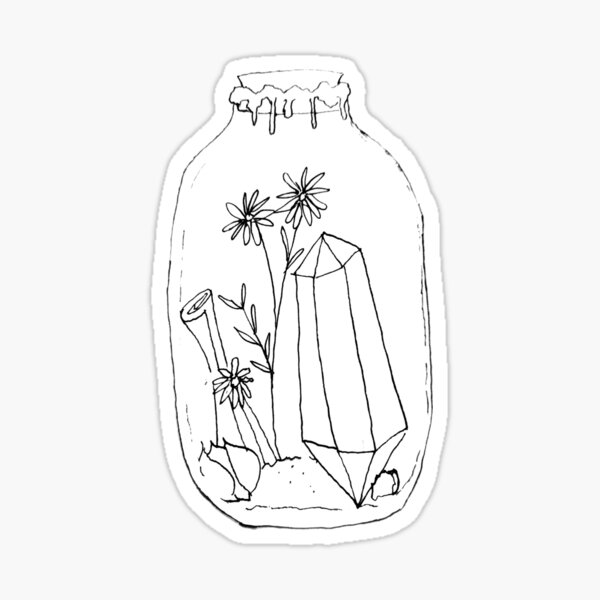 Item preview, Healing Spell Jar 02 (B&W) designed and sold by Moon Stoned.
