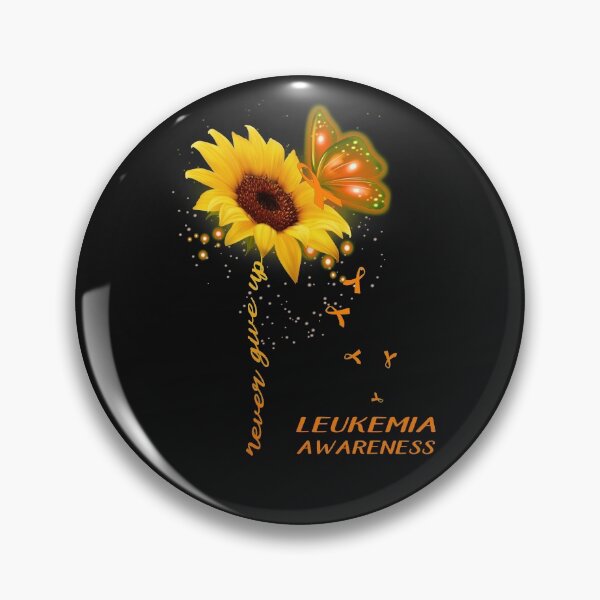 Item preview, Never Give Up Sunflower Ribbon Leukemia Awareness designed and sold by deputylove.