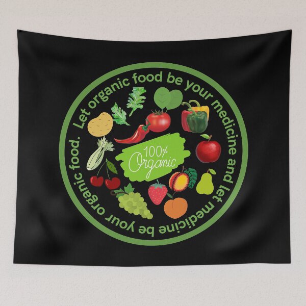 Item preview, Organic Produce (Green Text) designed and sold by prodewse.