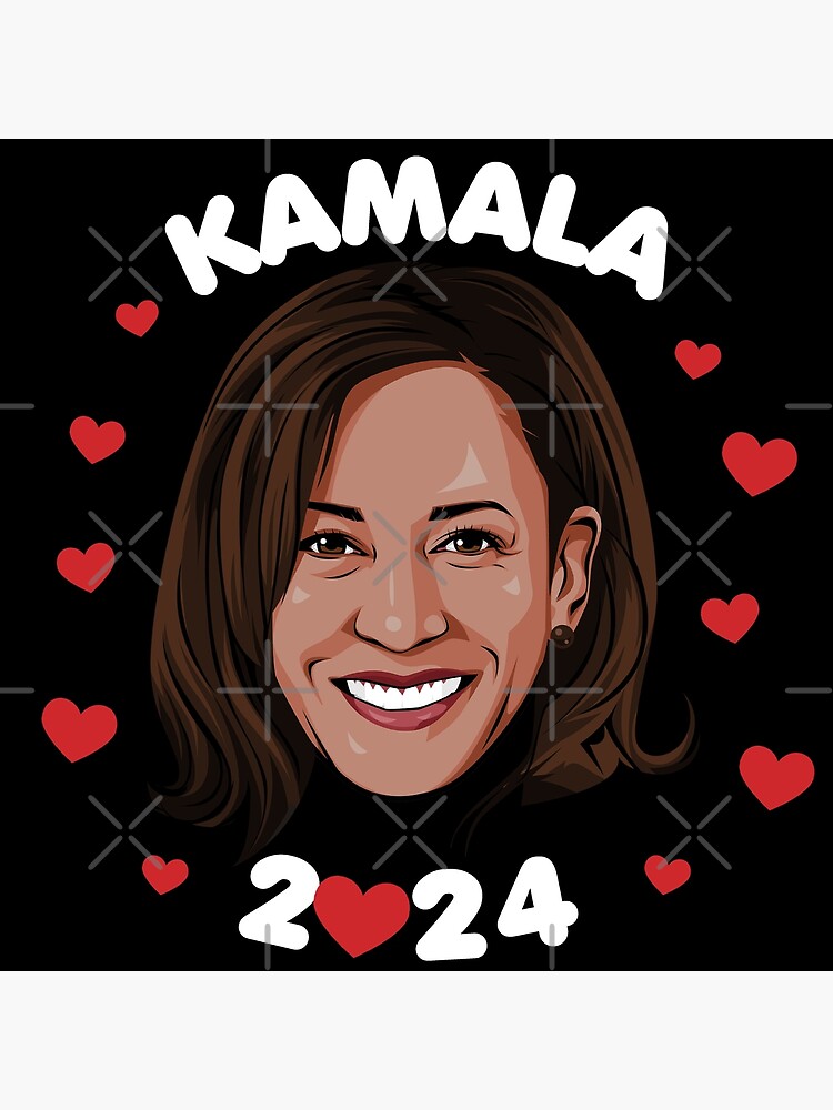 Love Kamala 2024 Poster For Sale By Popdesigner Redbubble   Flat,750x,075,f Pad,750x1000,f8f8f8 