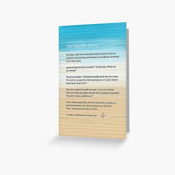 Item preview, The Starfish Story, How To Make A Difference designed and sold by corbrand.