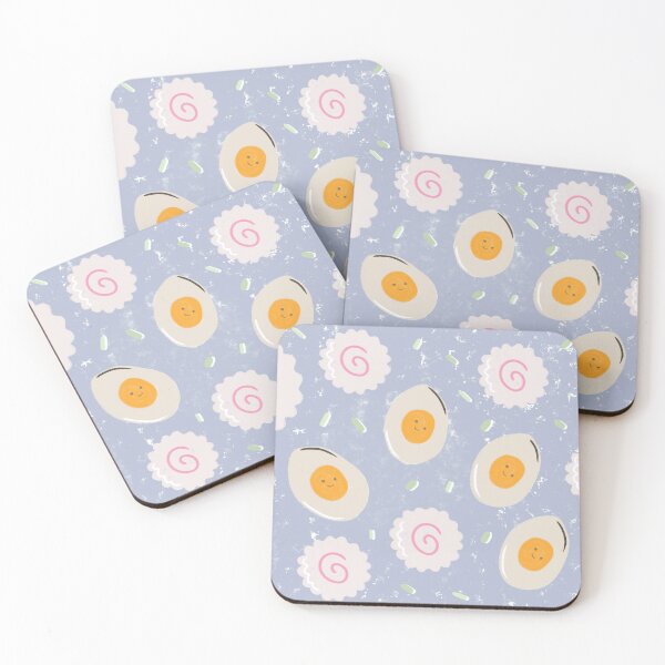 Item preview, Ramen Narutomaki and Eggs Crayon Pattern designed and sold by aaalou.