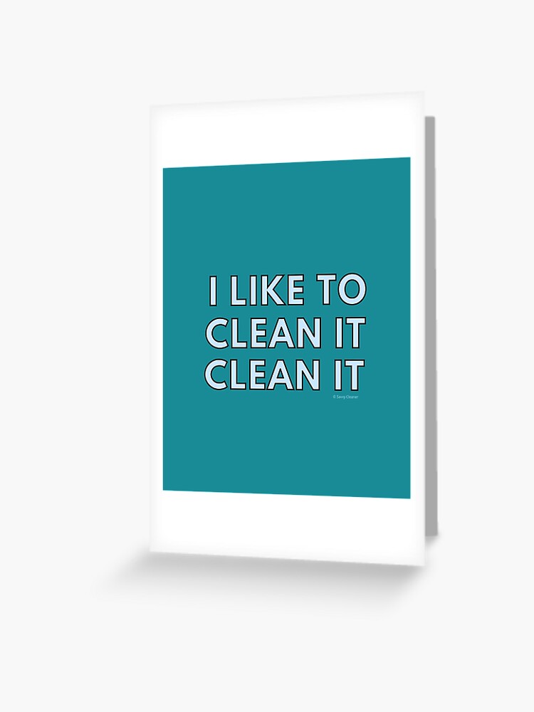 I Like to Clean it Clean it Housekeeper Cleaning Lady Gifts Postcard for  Sale by SavvyCleaner