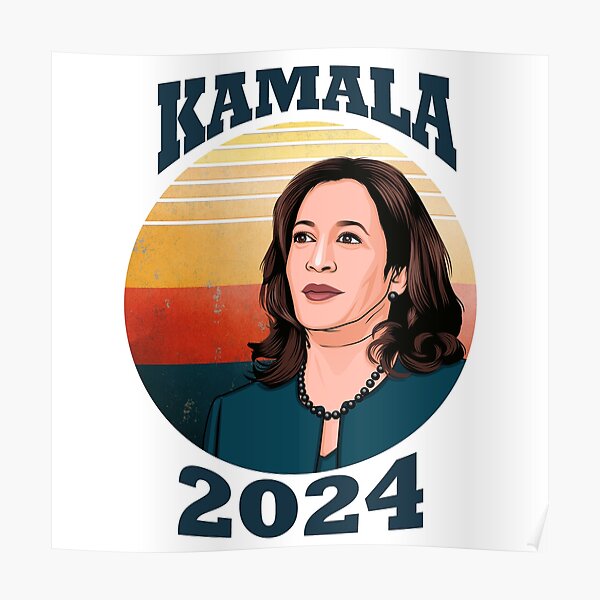 "Kamala 2024" Poster for Sale by popdesigner Redbubble