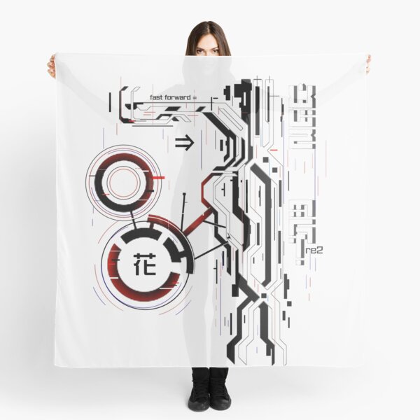 Cybernetic flower // techwear Scarf