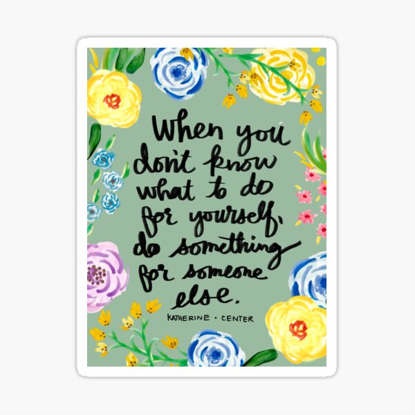 SOMETHING FOR SOMEONE Sticker