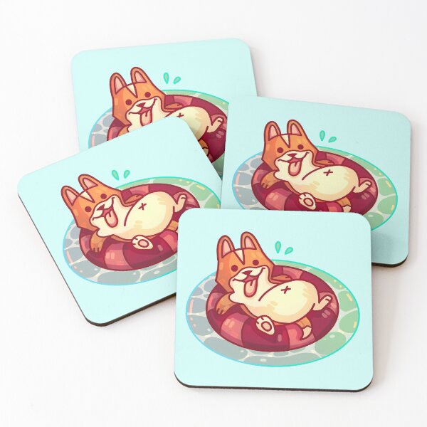 Item preview, Inner Tube Corgi designed and sold by GalaxyChicken.