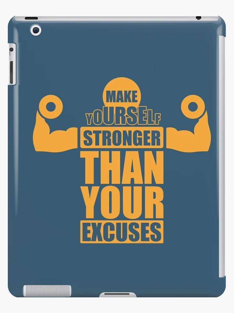 Gym Lover Gift Stronger Than Your Excuses Inspirational Workout