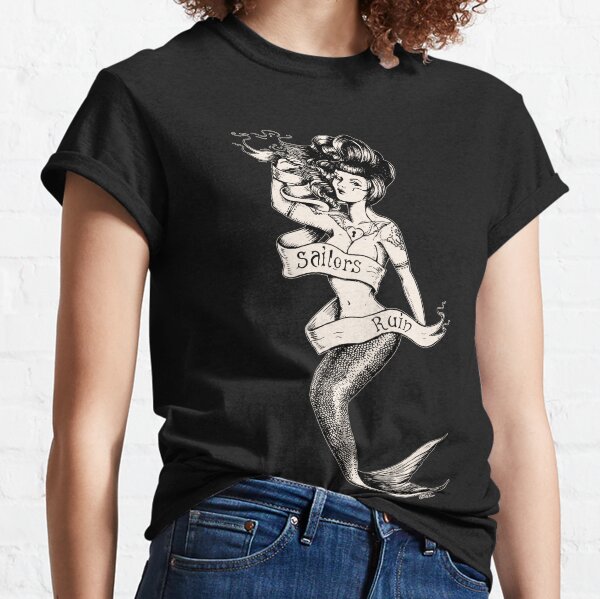 Sailors Ruin, Vintage mermaid tattoo style Classic T-Shirt