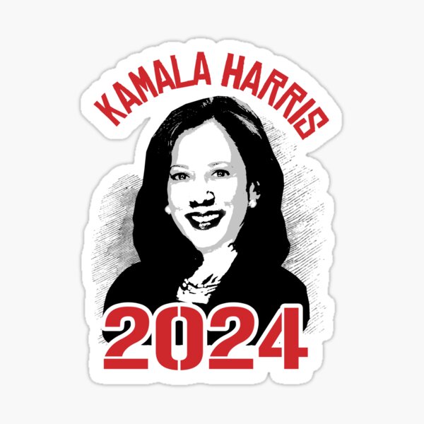 "Kamala Harris 2024" Sticker for Sale by popdesigner Redbubble