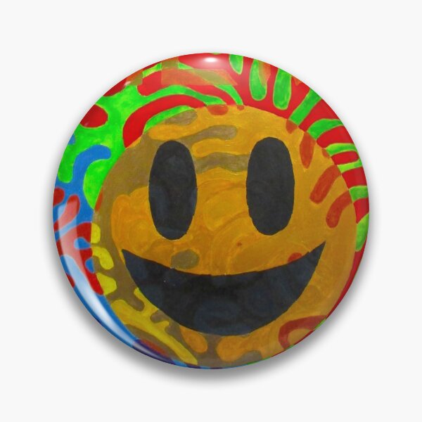 Item preview, COLOURFUL HEAVY METAL SMILEY FACE ART painting designed and sold by Andrew Morrell.