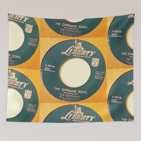 Artikelvorschau, The Chipmunk Song, Liberty, Chipmunk, Neuheit, 45. Single entworfen und verkauft von Vintaged.