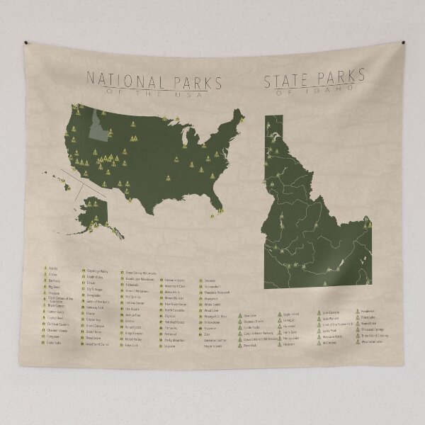 Item preview, US National Parks - Idaho designed and sold by FinlayMcNevin.