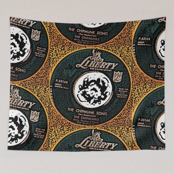 Artikelvorschau, The Chipmunk Song, Liberty, Chipmunk, Neuheit, 45. Single, Abstract entworfen und verkauft von Vintaged.