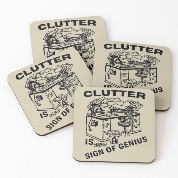 Item preview, Clutter Is A Sign Of Genius designed and sold by brooklyntowner.