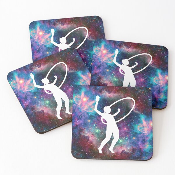 Item preview, Circus Flow Arts - Cosmic Hula Hoops 1 - Rainbow Nebula designed and sold by FlyingFoxDesign.