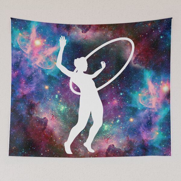 Item preview, Circus Flow Arts - Cosmic Hula Hoops 1 - Rainbow Nebula designed and sold by FlyingFoxDesign.