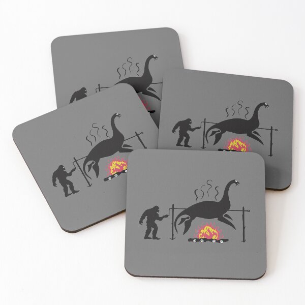 Item preview, Bigfoot Rotisserie cookout BBQ Loch Ness monster designed and sold by mirrorimages.
