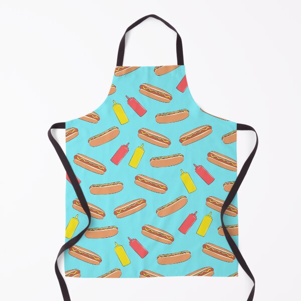Item preview, hot dogs on blue designed and sold by littlearrow.