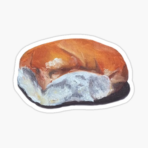 Handpainted bread roll Sticker