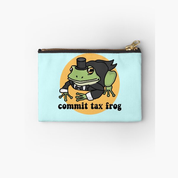 Item preview, Commit Tax Frog Sticker designed and sold by KatiaMart.