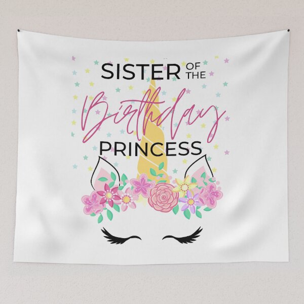 Item preview, Sister of the Birthday Girl | Unicorn Princess designed and sold by Tasha McGlashan.