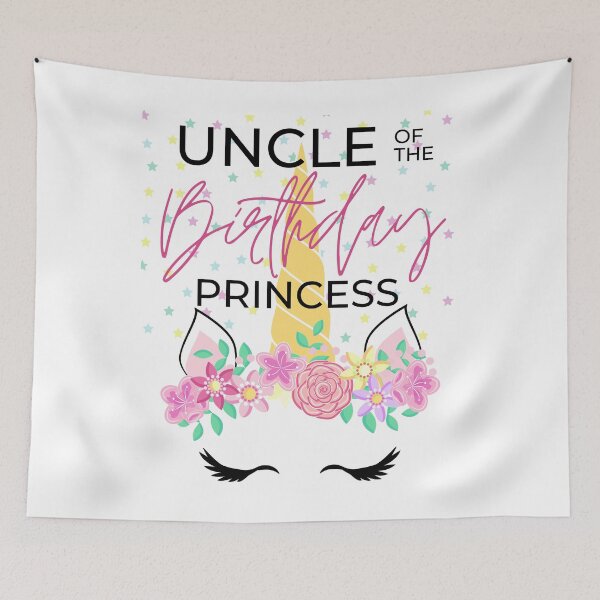 Item preview, Uncle of the Birthday Girl | Unicorn Princess designed and sold by Tasha McGlashan.