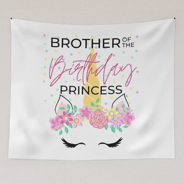 Item preview, Brother of the Birthday Girl | Unicorn Princess designed and sold by Tasha McGlashan.