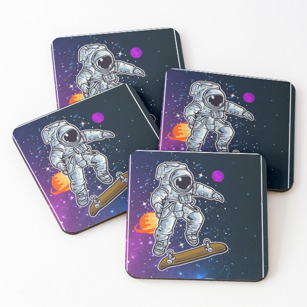 Item preview, skater astronaut designed and sold by HumanwreckageRB.