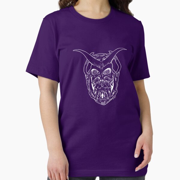 Horned Skull (white) Essential T-Shirt