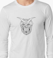 Horned Skull (black) Long Sleeve T-Shirt