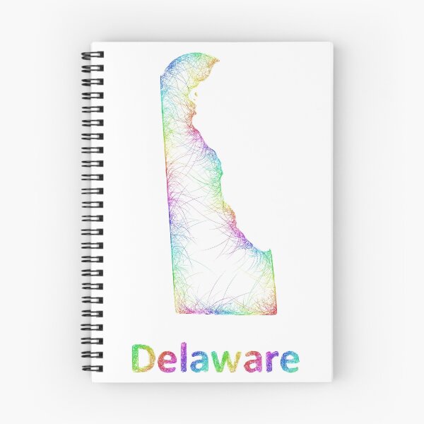 Item preview, Rainbow Delaware map designed and sold by davidzydd.