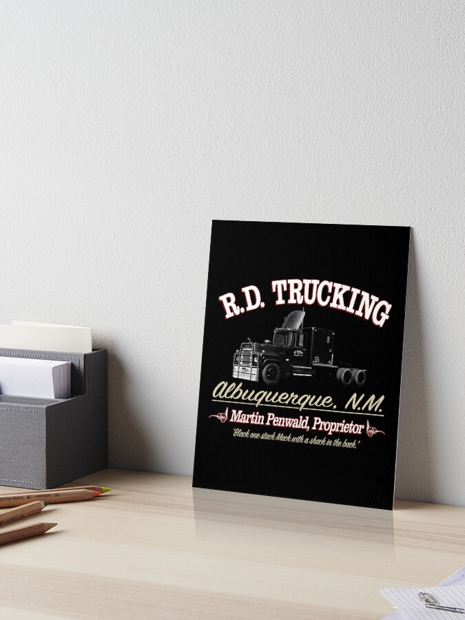 R.D. Trucking Custom  Art Board Print for Sale by Morehouse82