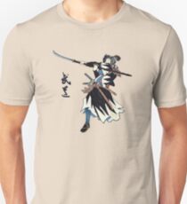 Samurai Wielding Naginata Unisex T-Shirt
