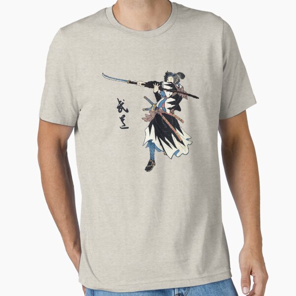 Samurai Wielding Naginata Essential T-Shirt