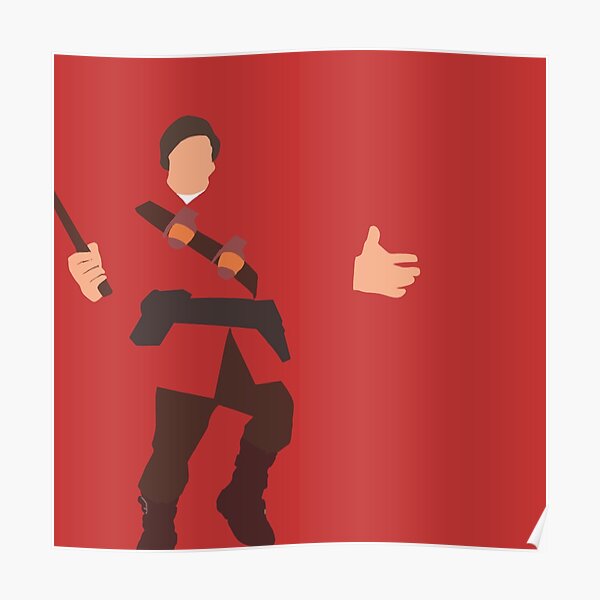 Tf2 Soldier Posters Redbubble - tf2 soldier roblox