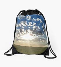 Cloudset Portrait Drawstring Bag