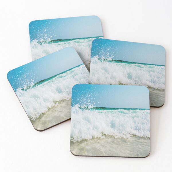 Item preview, Crashing Ocean Waves Splash Sand Beach Seashore Coast Blue Sky Nature Summer  designed and sold by brooklyntowner.