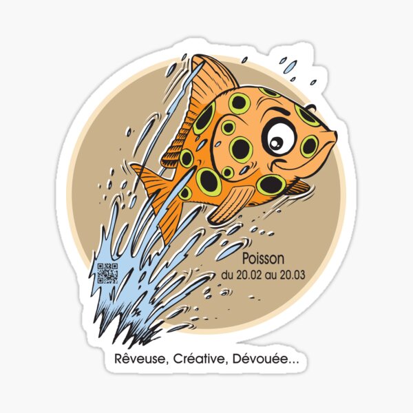 Horoscope Poisson femme Sticker