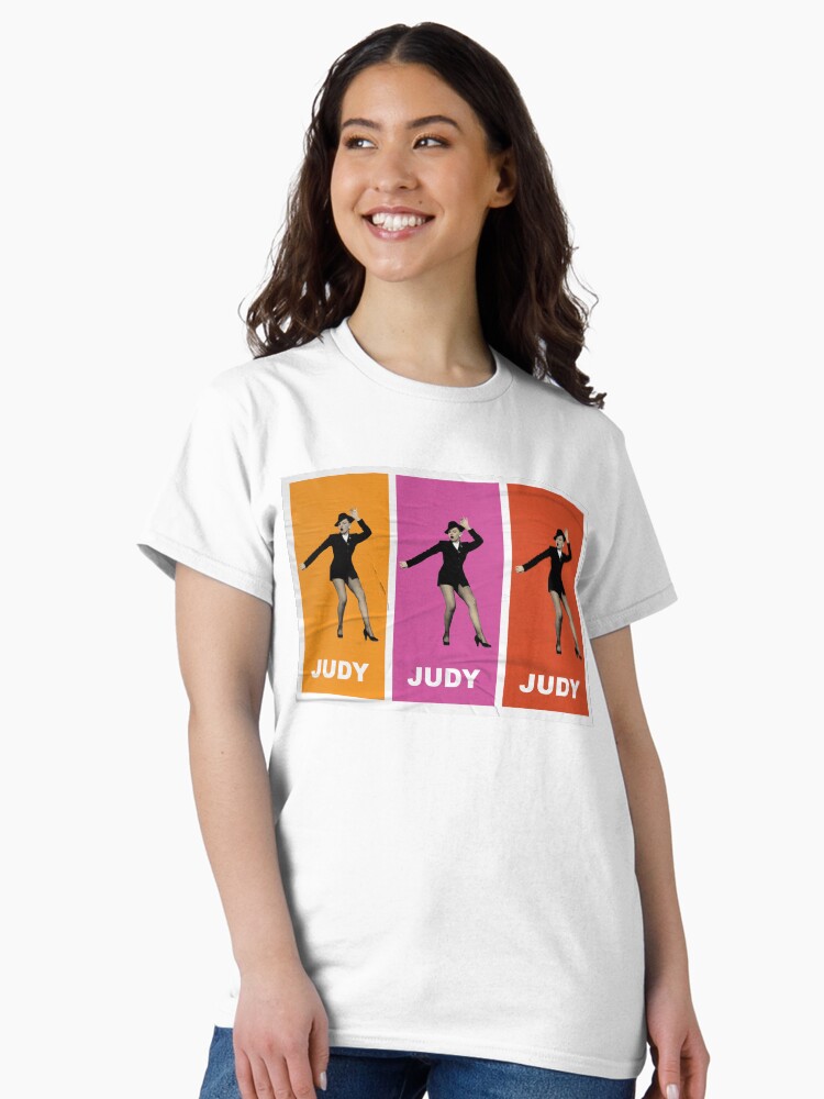 Thumbnail 2 of 7, Classic T-Shirt, Judy Garland "Get Happy" Pop Art Poster designed and sold by jmendozam.