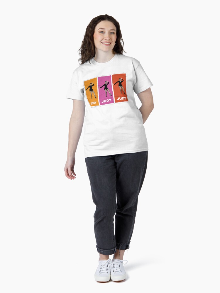 Thumbnail 4 of 7, Classic T-Shirt, Judy Garland "Get Happy" Pop Art Poster designed and sold by jmendozam.