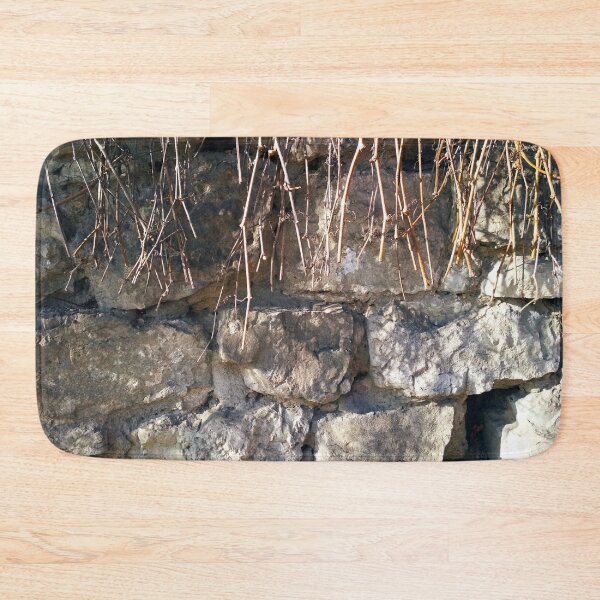 Item preview, Fragment of ancient wall with some wild vine hanging down from it  designed and sold by helenkaiy.
