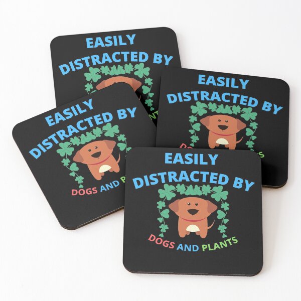 Item preview, Easily Distracted by dogs and plants-emotional designed and sold by Sahil Randhawa.