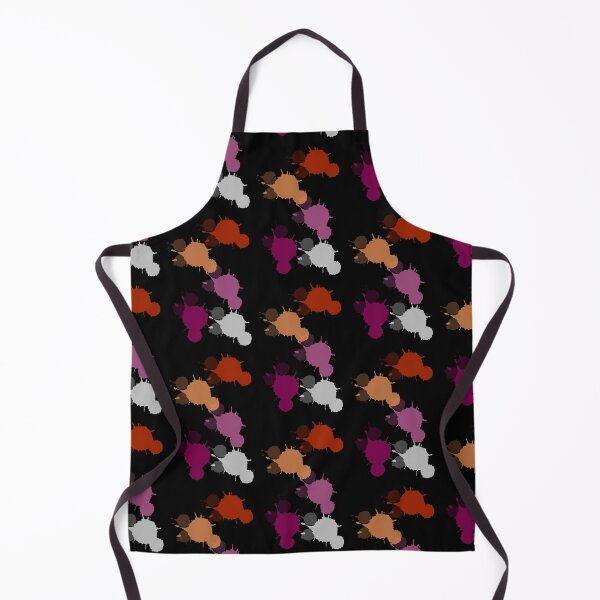 Item preview, Lesbian Flag Splatter Paint - Black Ver. designed and sold by atomsandler.