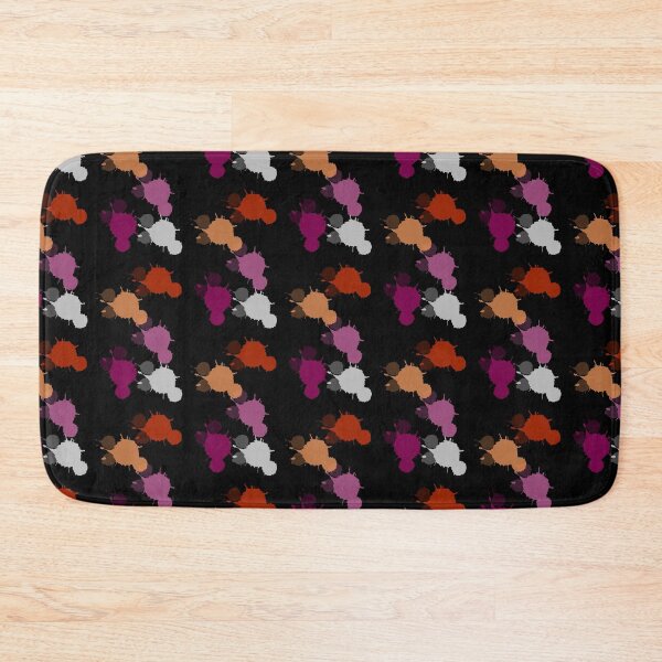 Item preview, Lesbian Flag Splatter Paint - Black Ver. designed and sold by atomsandler.